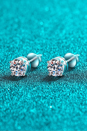 Imposing 2 Carat Moissanite Stud Earrings - MXSTUDIO.COM