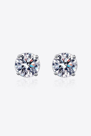 Imposing 2 Carat Moissanite Stud Earrings - MXSTUDIO.COM