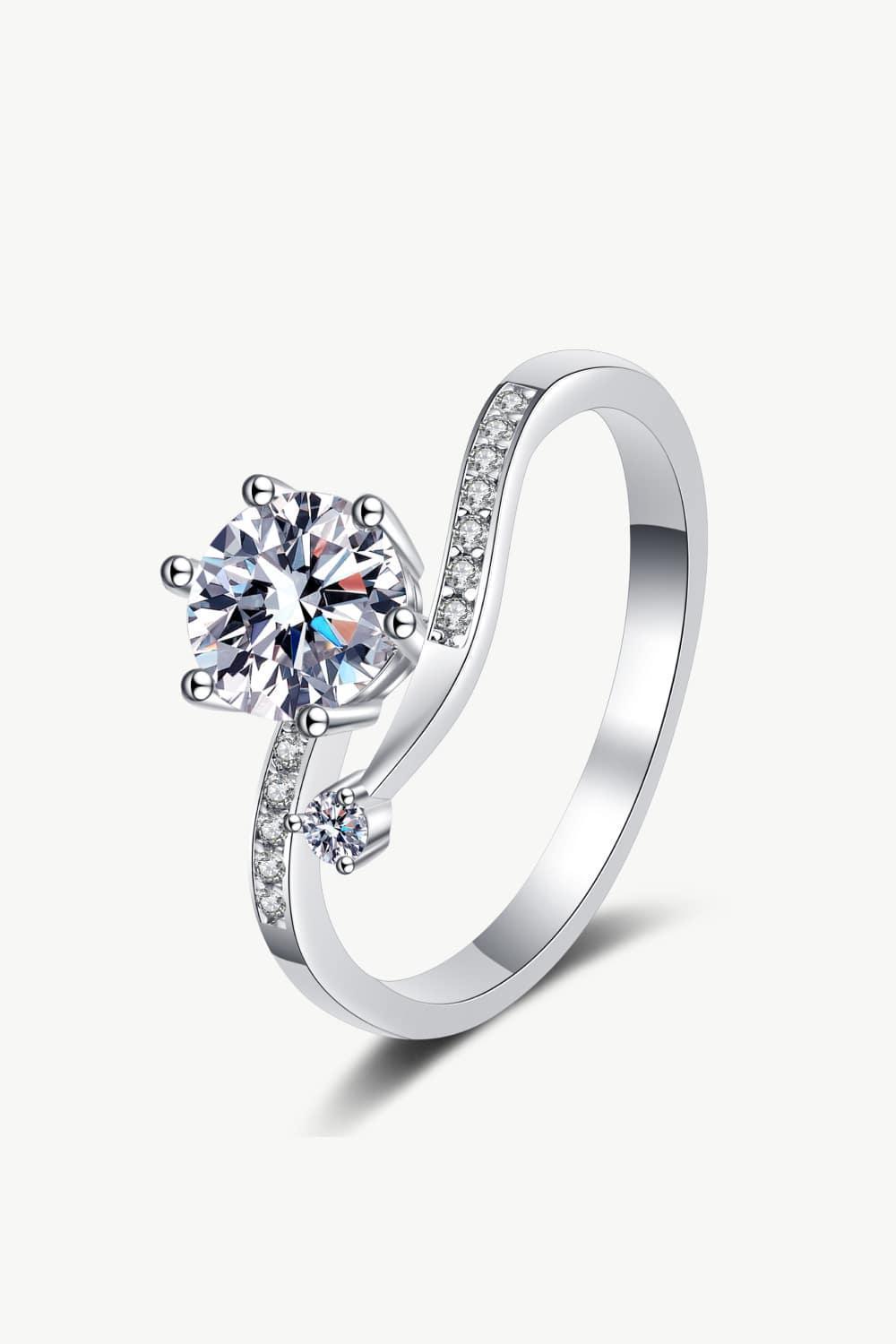 In My Thoughts 925 Sterling Silver Moissanite Ring - MXSTUDIO.COM