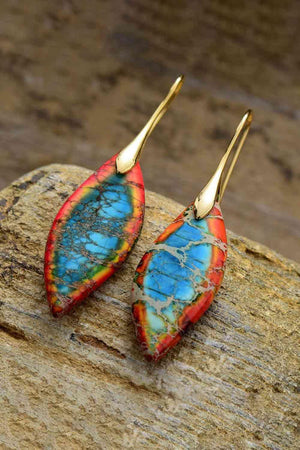 Intensifying Natural Stone Fashion Dangle Earrings-MXSTUDIO.COM
