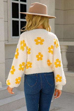 Invigorating Floral Cardigan - MXSTUDIO.COM