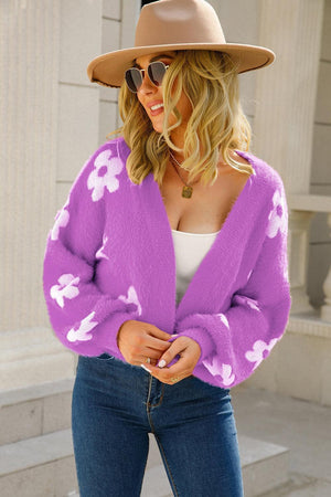 Invigorating Floral Cardigan - MXSTUDIO.COM