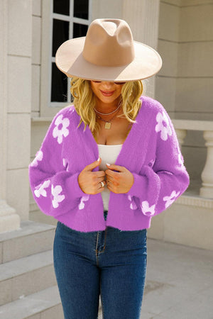 Invigorating Floral Cardigan - MXSTUDIO.COM