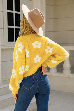 Invigorating Floral Cardigan - MXSTUDIO.COM