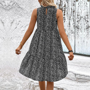 Irreplaceable Sleeveless Leopard Mini Dress - MXSTUDIO.COM