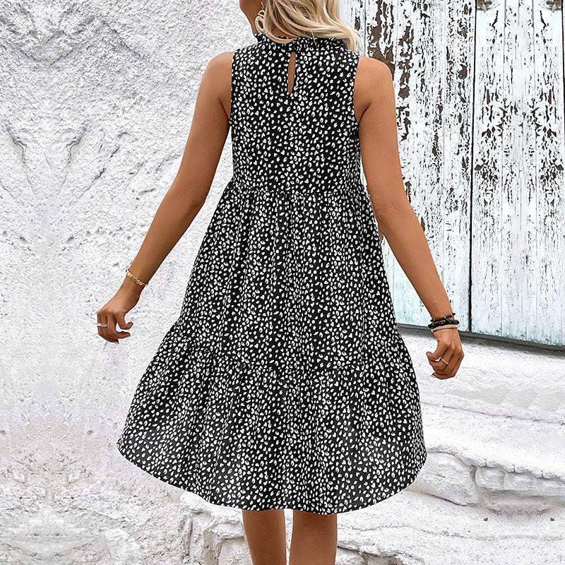 Irreplaceable Sleeveless Leopard Mini Dress - MXSTUDIO.COM