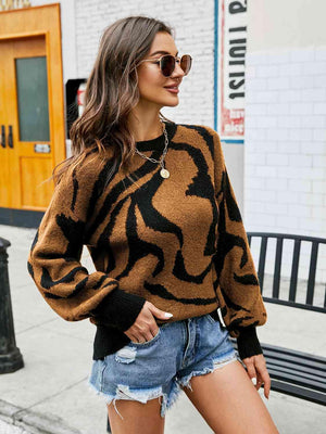 Irresistible Comfort Balloon Sleeve Knit Sweater - MXSTUDIO.COM