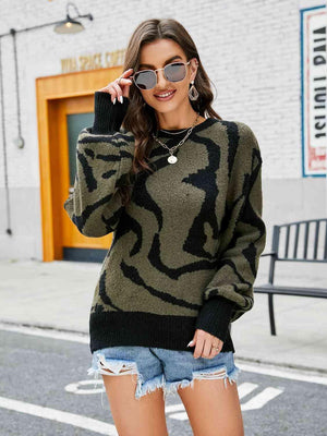 Irresistible Comfort Balloon Sleeve Knit Sweater - MXSTUDIO.COM