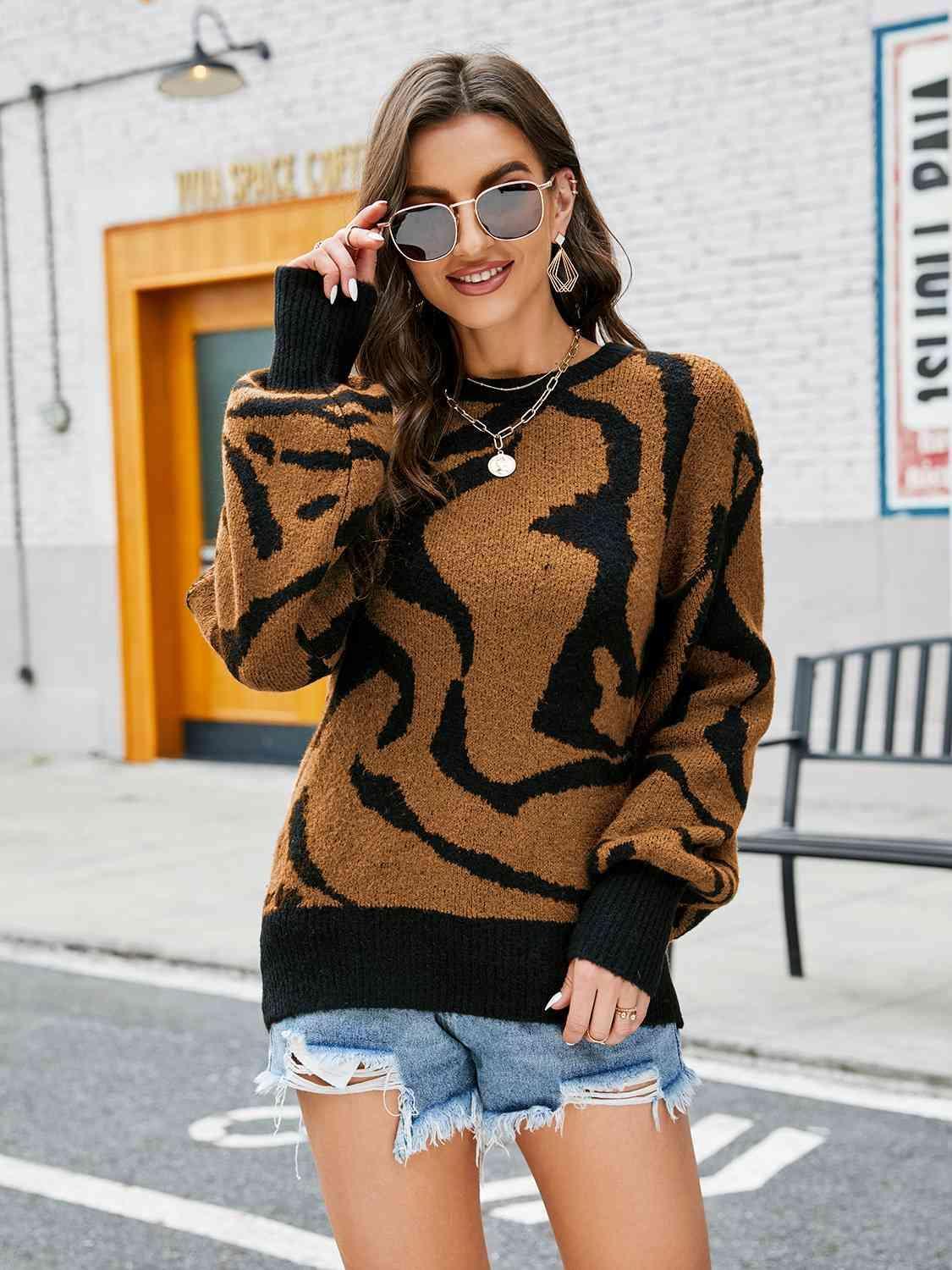 Irresistible Comfort Balloon Sleeve Knit Sweater - MXSTUDIO.COM