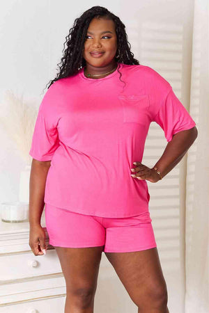 Jazz It Up Half Sleeve Plus Size Top And Shorts Set - MXSTUDIO.COM