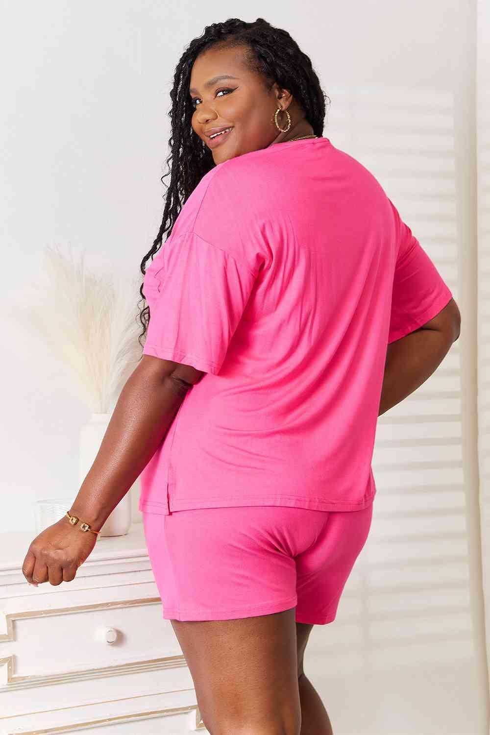 Jazz It Up Half Sleeve Plus Size Top And Shorts Set - MXSTUDIO.COM