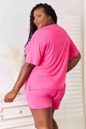 Jazz It Up Half Sleeve Plus Size Top And Shorts Set - MXSTUDIO.COM