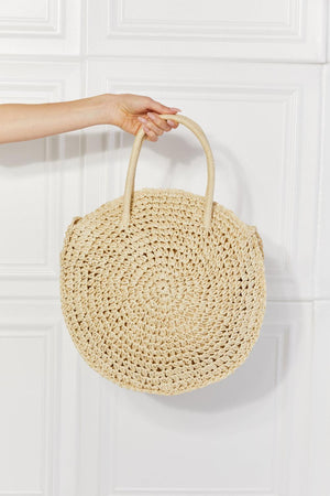 Justin Taylor Trendsetter Ivory Straw Rattan Handbag - MXSTUDIO.COM