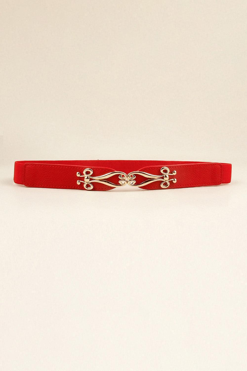 Keep Me Motivated Alloy Buckle Waist Elastic Belt - MXSTUDIO.COM