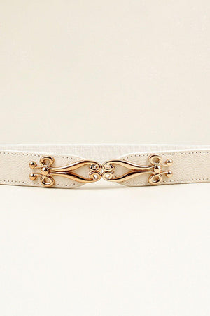 Keep Me Motivated Alloy Buckle Waist Elastic Belt - MXSTUDIO.COM