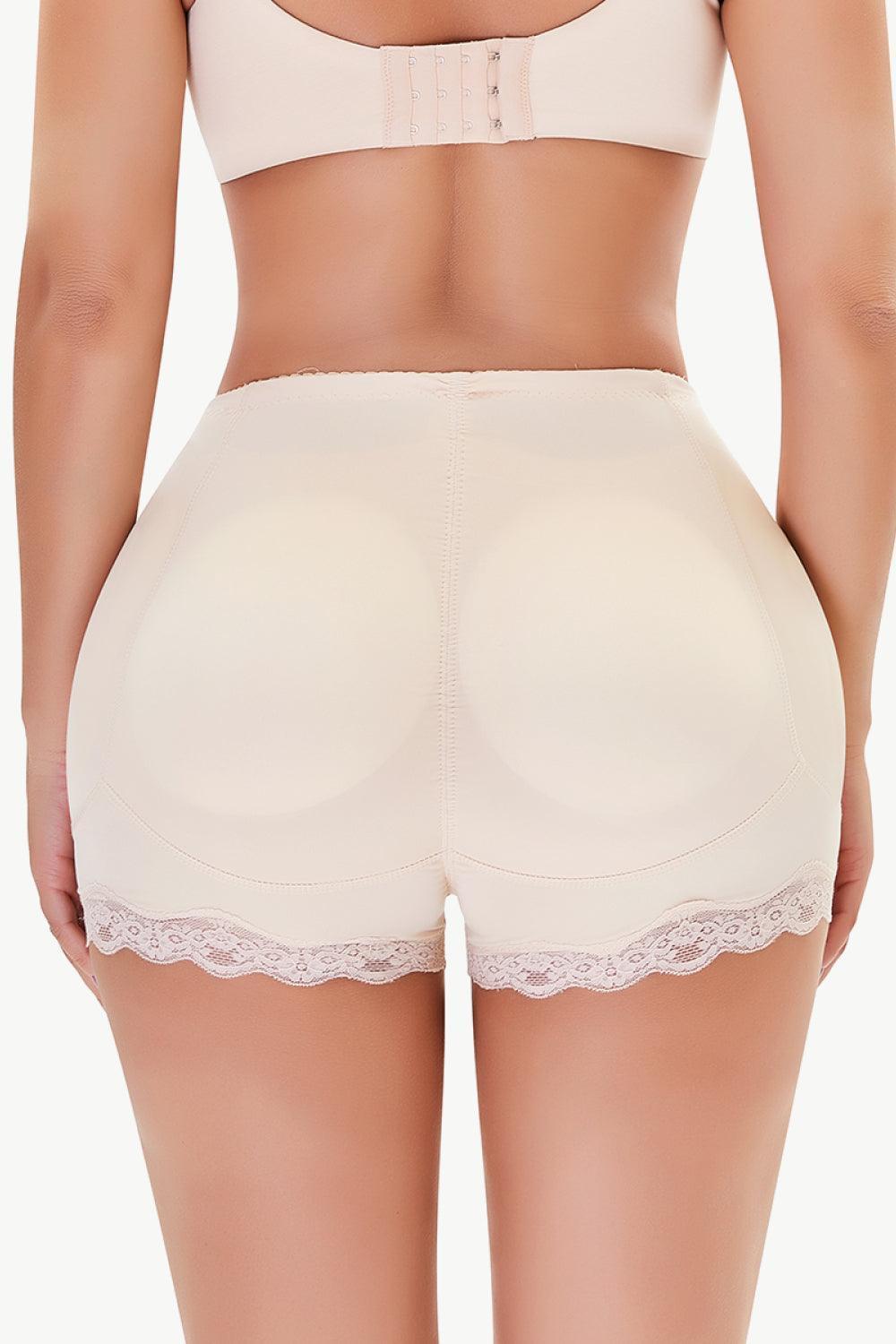 Lace Trim Butt Lifter Shaping Shorts - MXSTUDIO.COM