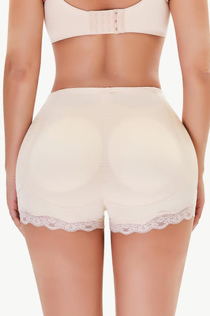 Lace Trim Butt Lifter Shaping Shorts - MXSTUDIO.COM