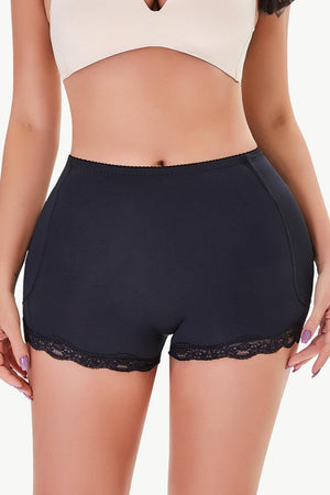 Lace Trim Butt Lifter Shaping Shorts - MXSTUDIO.COM