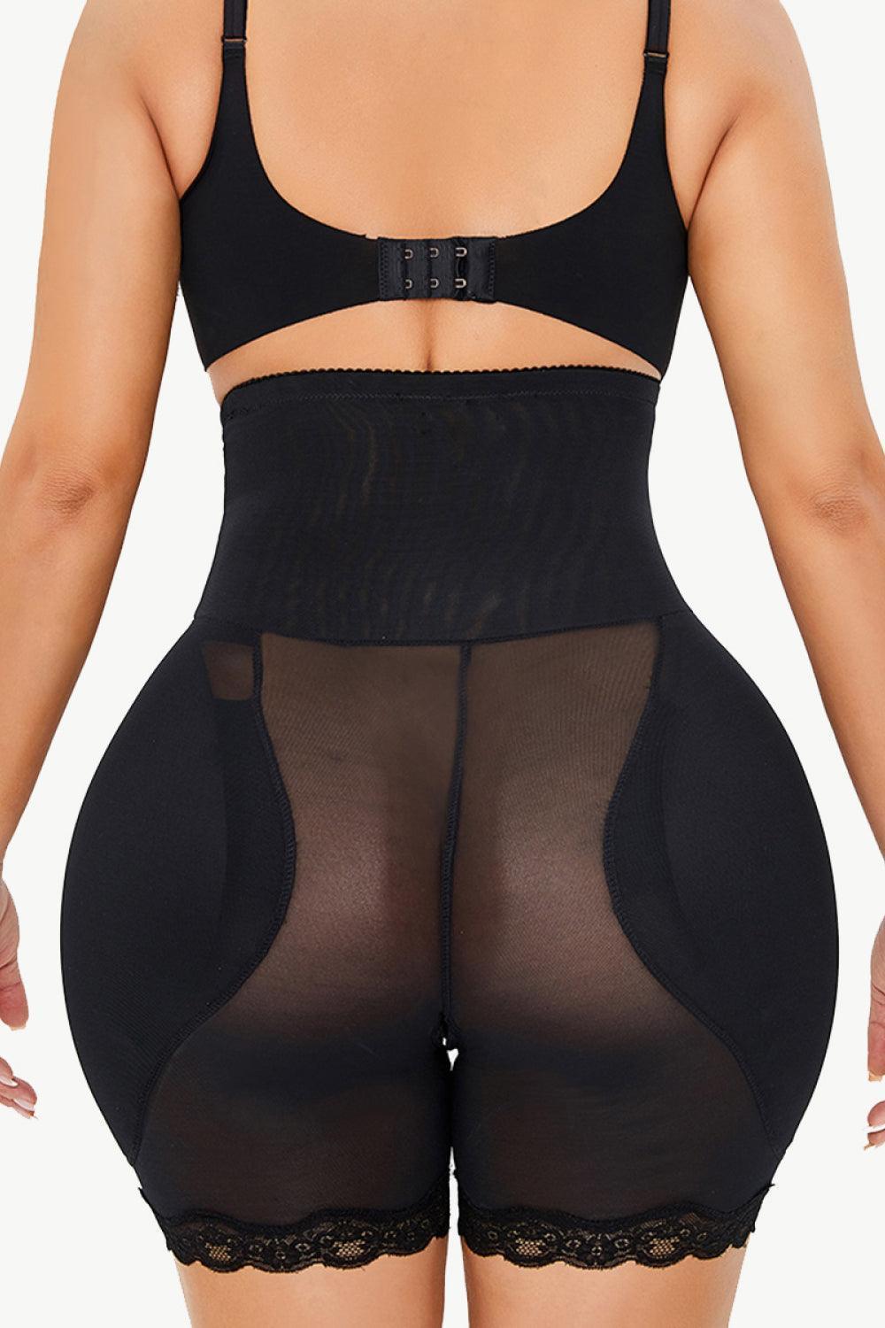 Lace Trim Pull-On Body Lifting Shaping Shorts - MXSTUDIO.COM