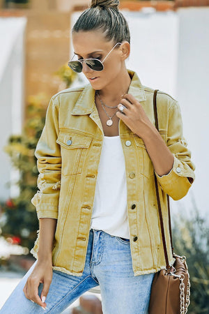 Lady Boss Distressed Denim Jacket - MXSTUDIO.COM