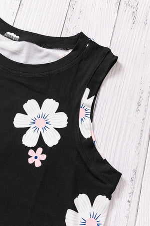 Leisure Ready Side Slit Crew Neck Tank Top - MXSTUDIO.COM