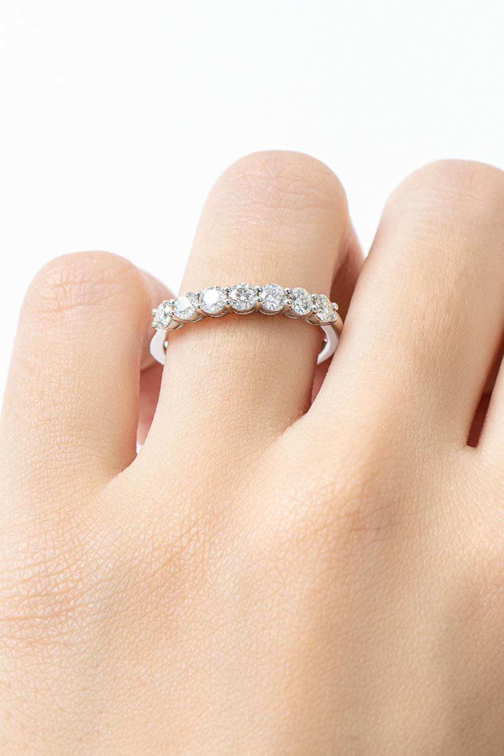 Let Me Show Moissanite Platinum-Plated Ring - MXSTUDIO.COM