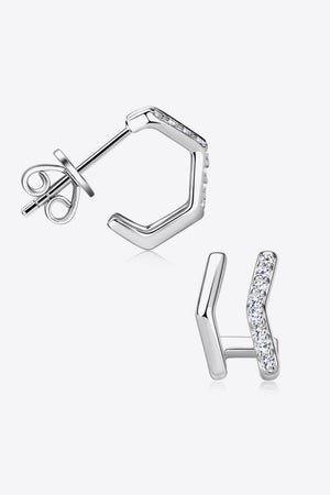 Live Your Dream Double-Layered Moissanite Earrings - MXSTUDIO.COM