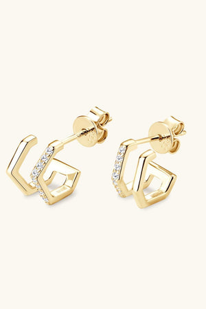 Live Your Dream Double-Layered Moissanite Earrings - MXSTUDIO.COM