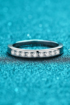 Lively And Chic Sterling Silver Moissanite Ring - MXSTUDIO.COM