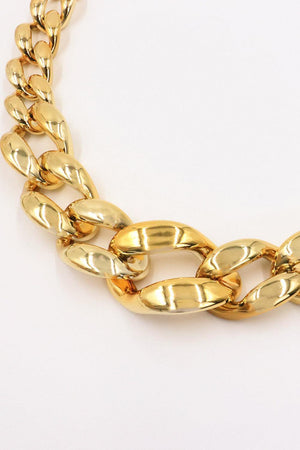 Locking Strong Women's Acrylic Gold Chain Belt - MXSTUDIO.COM