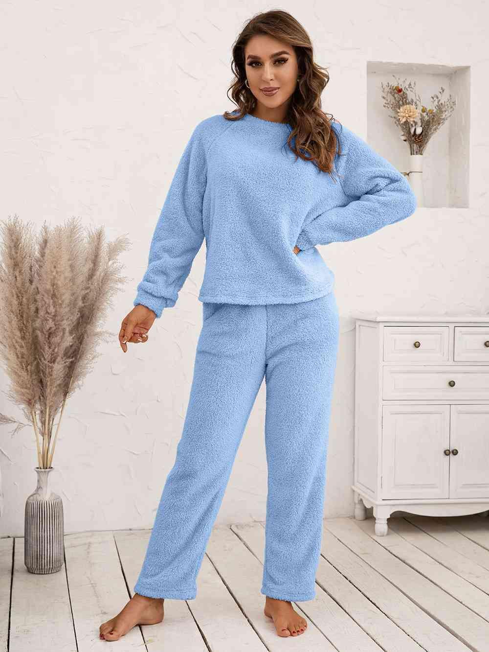 Long Sleeve Top And Pants 2 Piece Outfit Lounge Set - MXSTUDIO.COM