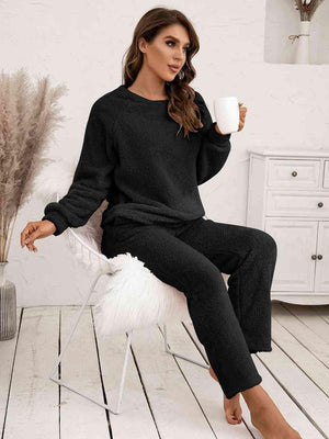 Long Sleeve Top And Pants 2 Piece Outfit Lounge Set - MXSTUDIO.COM