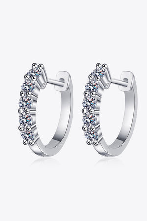 Loveliest 1 Carat Moissanite Hoop Earrings - MXSTUDIO.COM