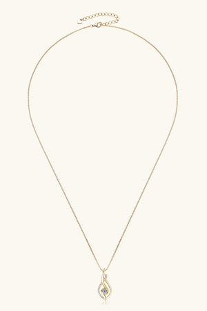 Lovely Aspect 925 Sterling Silver Moissanite Pendant Necklace - MXSTUDIO.COM