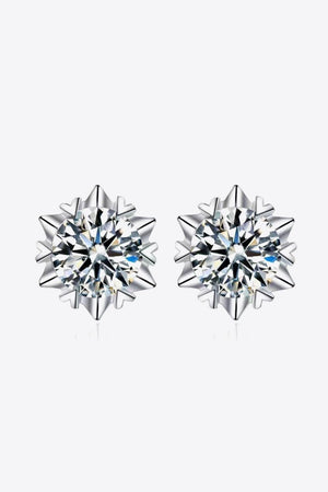 Luxurious Shine 4 Carat Moissanite Stud Earrings - MXSTUDIO.COM