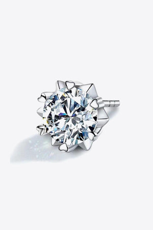 Luxurious Shine 4 Carat Moissanite Stud Earrings - MXSTUDIO.COM