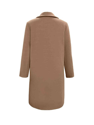 Luxuriously Cozy Buttoned Collared Long Coat-MXSTUDIO.COM