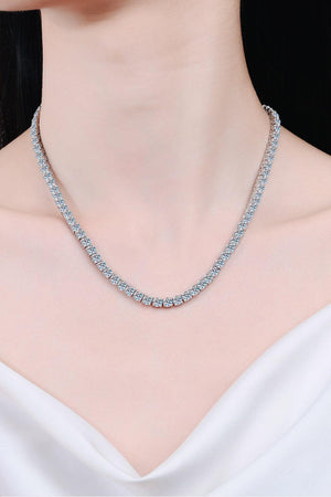 Magnificent 31 Carat Moissanite Tennis Chain Necklace - MXSTUDIO.COM