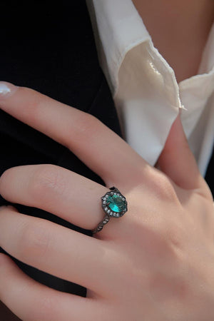 Meaningful Day 925 Sterling Silver Paraiba Tourmaline Ring - MXSTUDIO.COM