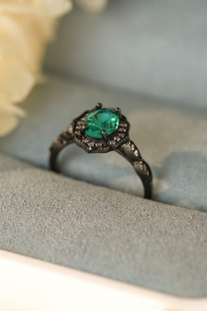 Meaningful Day 925 Sterling Silver Paraiba Tourmaline Ring - MXSTUDIO.COM