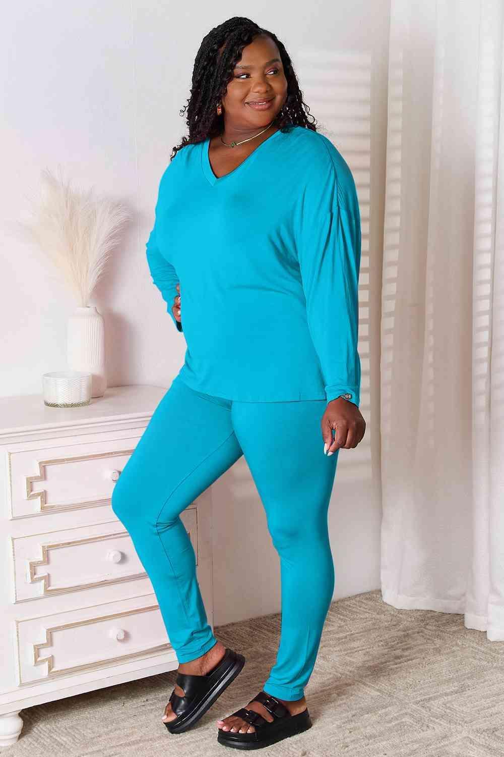 Mellow Plus Size Top And Pants 2 Piece Loungewear Set - MXSTUDIO.COM