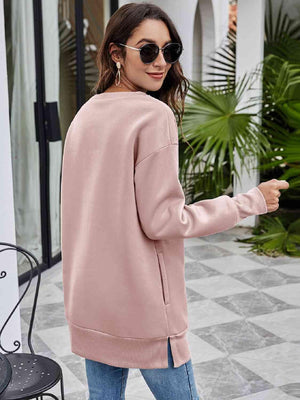 Merry Christmas Graphic Women Long Sleeve Sweatshirt-MXSTUDIO.COM