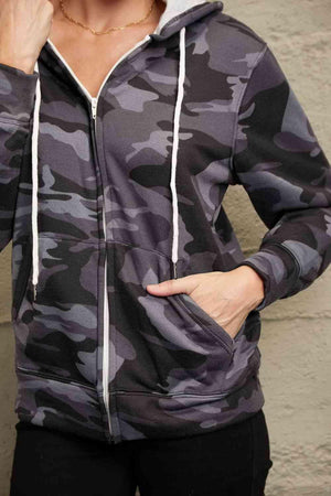 Military Look Camouflage Jacket With Hood-MXSTUDIO.COM