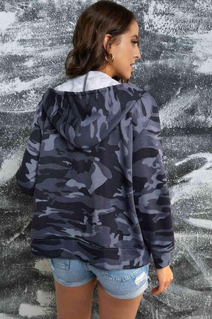 Military Look Camouflage Jacket With Hood-MXSTUDIO.COM