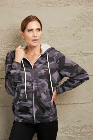 Military Look Camouflage Jacket With Hood-MXSTUDIO.COM
