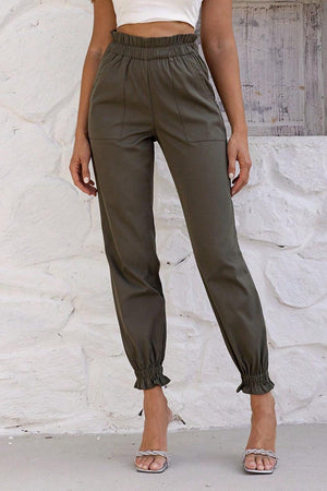 Minimalist Charm High Waisted Jogger Pants - MXSTUDIO.COM