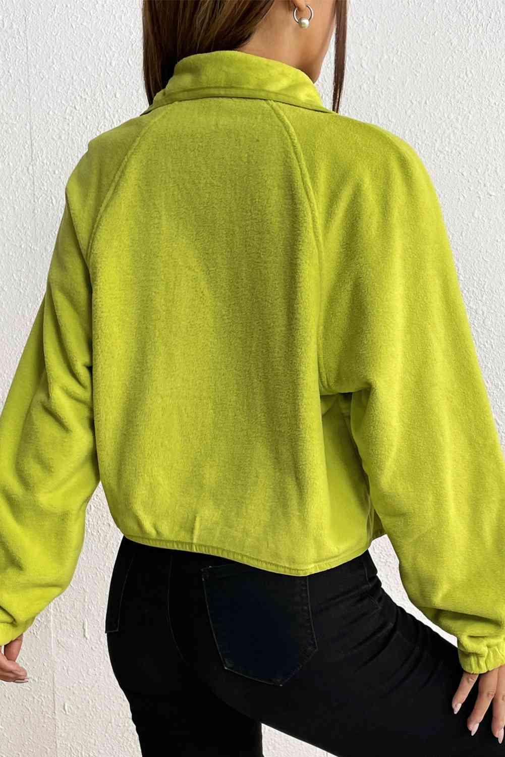 Modern Look Collared Snap Button Jacket - MXSTUDIO.COM