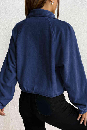 Modern Look Collared Snap Button Jacket - MXSTUDIO.COM