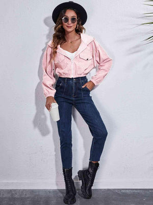 Modern Warmth Cropped Hooded Jacket - MXSTUDIO.COM