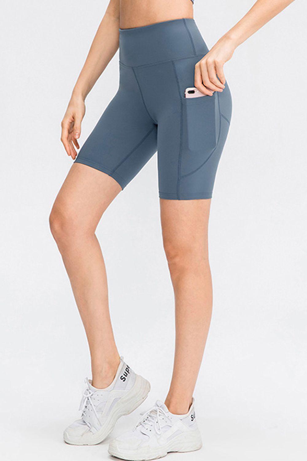 Move Easily Slim Fit Active Shorts With Pockets - MXSTUDIO.COM